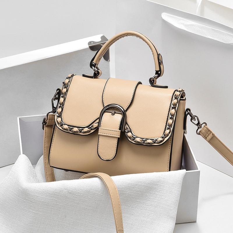 Chic Retro Small Shoulder Bag For Women In Blue Pink Khaki Orange Black