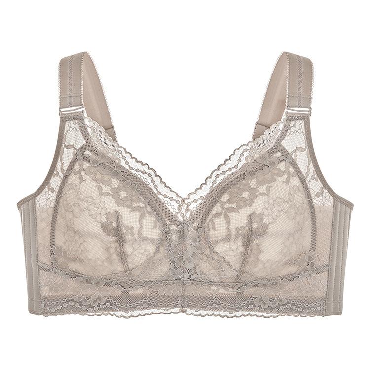 Thin Lingerie Women's Plus-size Bra Adjustable Gathering Bra Breast Retraction Anti-sagging Bra Push Up Bra