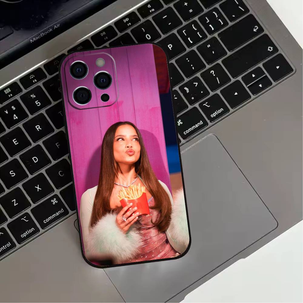 Latin Pop E-Emilia Mernes Phone Case For iPhone 17,16,15,14,13,12,11 Plus,Pro Max,XS,Soft Silicone Black Cover