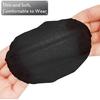 BBTO 300 Pieces Disposable Headphone Covers Non Woven Sanitary Fabric Headset Earphone Covers for Ear Pad Headphones(L-11 cm,Black)