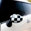 Pro Mini One Cooper S Hatchback Kabriolet R50 R52 R53 Kryty zrcátek zpětného pohledu s černou vlajkou Dekorace auta Auto příslušenství