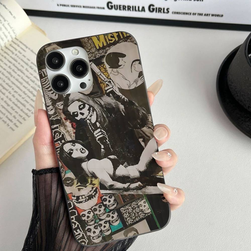 The M-Misfits G-Glenn Danzig Corrugated Stripe Phone Case For IPhone 17 16 15 14 13 12 11 Pro Max Plus Pro Shockproof Cover