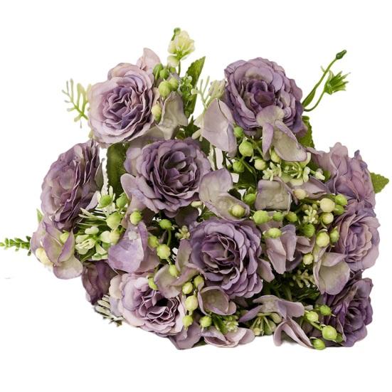 Umělá pivoňka Užitečná Snadná na údržbu Umělá nemocná látka Umělá pivoňka 5 vidliček Simulační pivoňka Svatba Dekorace