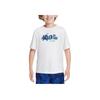 Dri-Fit Crew Neck Short Sleeve T-Shirt Kids Tops White FZ5315-100