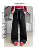 2025 Spring/Autumn Girls' Sports Sweatpants for Middle School Students - Casual Scimitar Pants