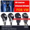 For VW Golf 6 Jetta MK5 MK6 Tiguan Polo Octavia CC Scirocco LED Synchronize Electronic Display Gear Shift Knob Lever Handball