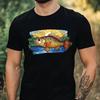 T-Shirt Herren Barsch Buntglas Motiv Baumwolle Größe XS bis 5XL
