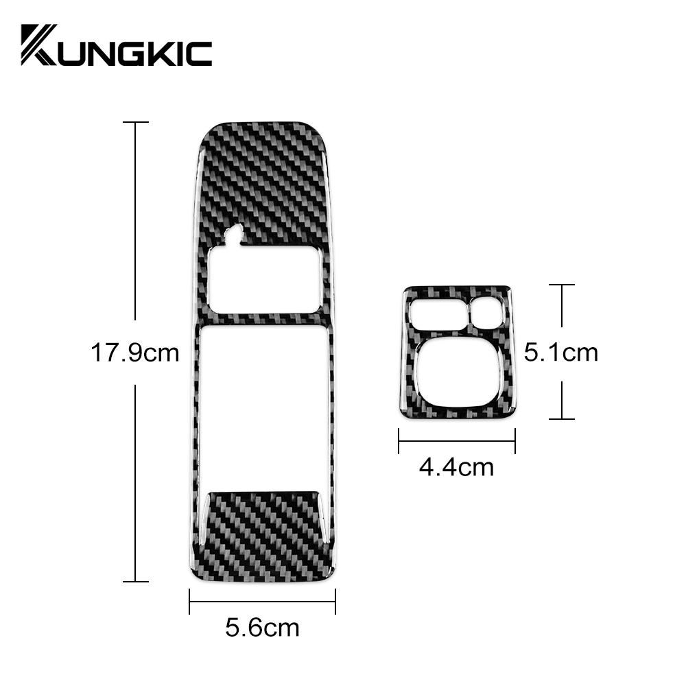 For Subaru Impreza 2009 2010 2011 Real Soft Carbon Fiber Sticker Car Dim Light Control Interior Trim Adjust Interior Accessories