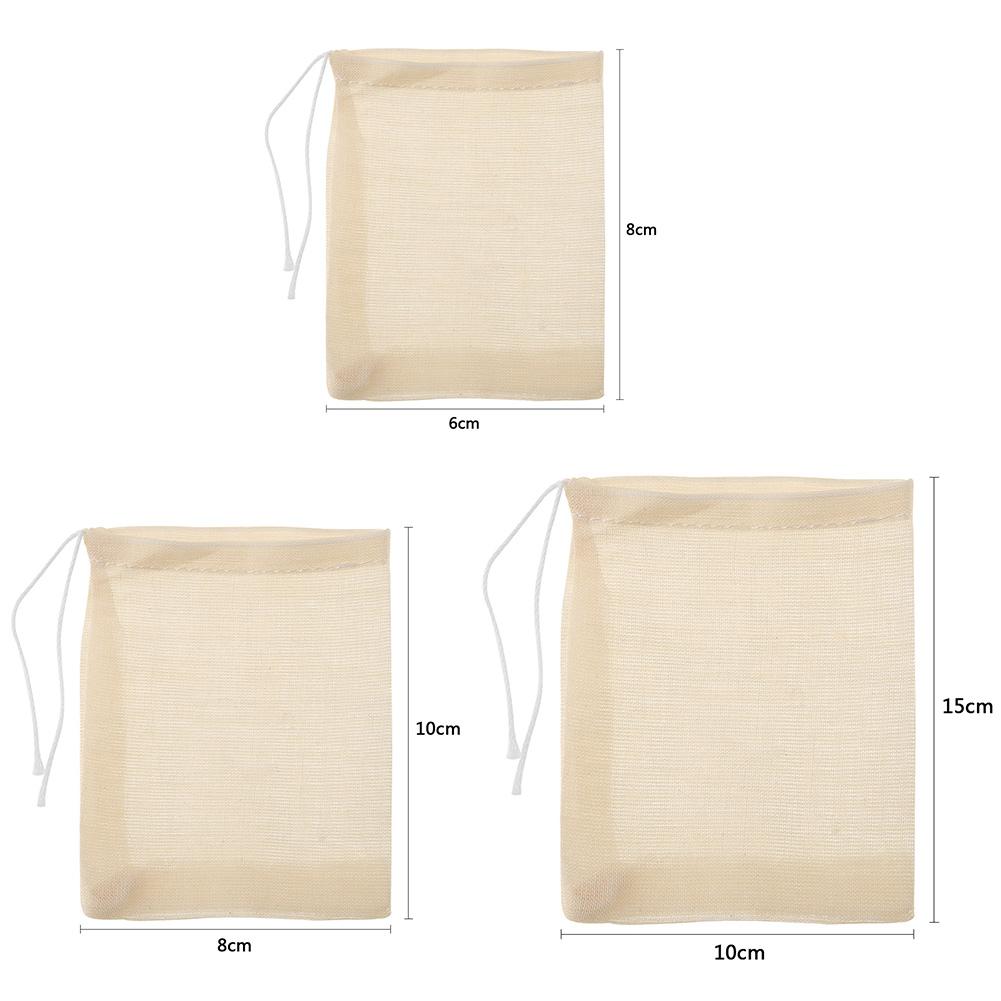 Empty Tea Bags with String Filter for  Loose Tea Soup Teabags Mesh Filter Locking Spice Tea Easy To Clean  Tools