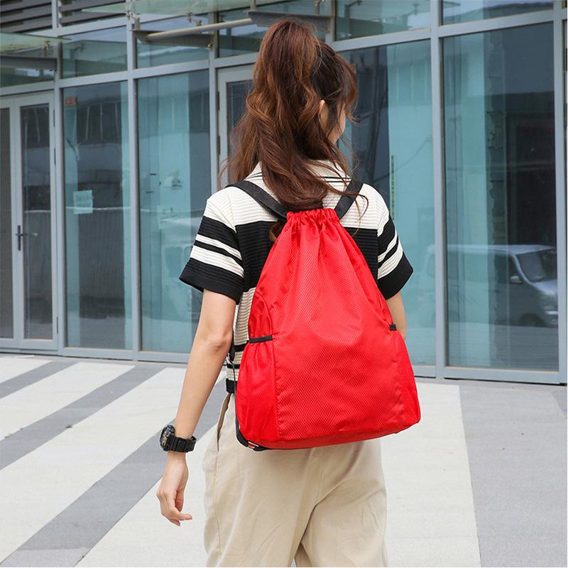 Custom Logo Drawstring Backpack for Travel, Sports, Gym, Hiking, Football & Basketball