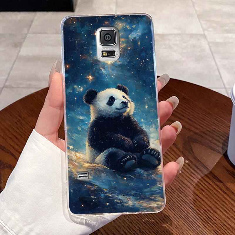 For Samsung Galaxy S5 SV GT-I9600 G900F S5 Neo Silicone Aesthetic Fashion Cute Cat Soft TPU Back Cover Transparent Phone Case
