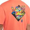 Jordan Dri-FIT Zion Basketball Print Knit Crew Neck Short Sleeve T-Shirt Men Tops Grass-Orange DH0593-842