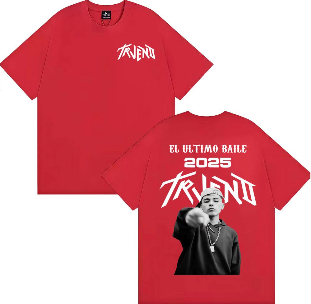 

Rapper Trueno El Ultimo Balie 2026 World Tour T Shirt Unisex Women Harajuku Hip Hop Tshirts Casual Comfort Loose Tshirt XL