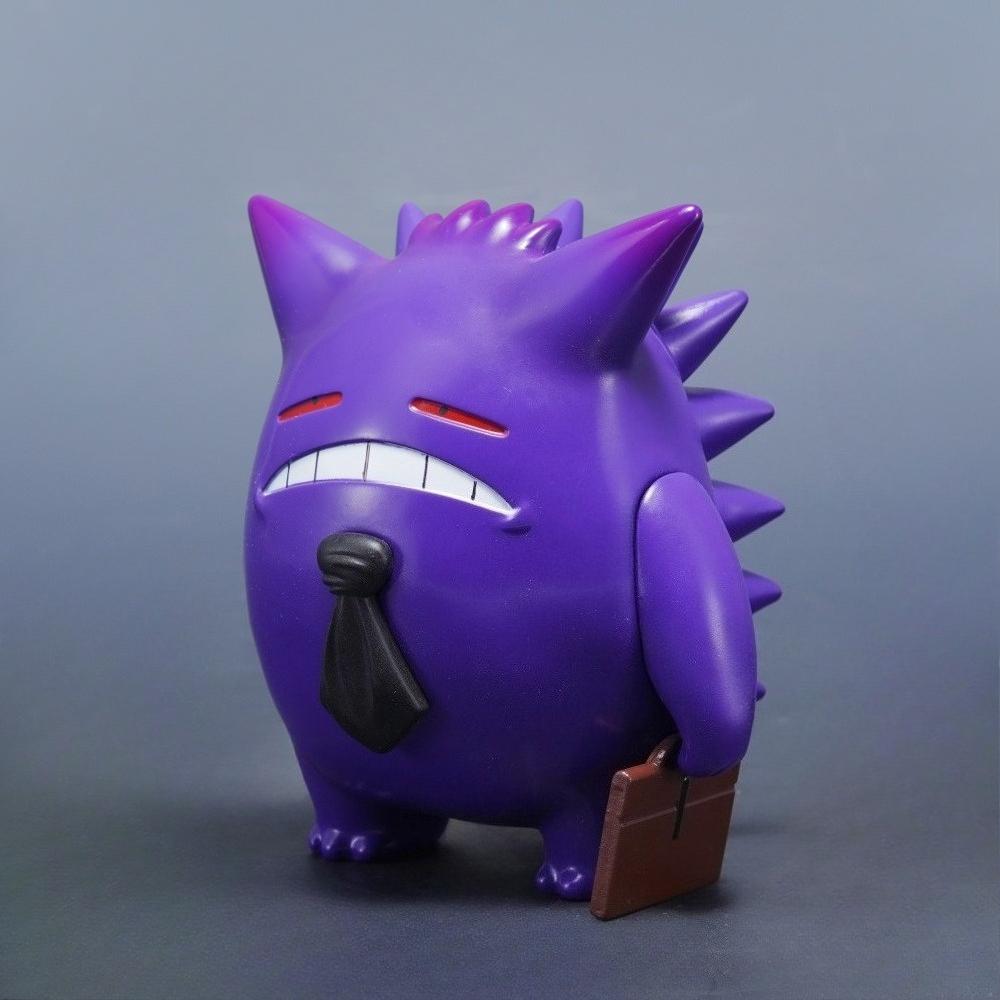 11.5cm/4.53in Anime Pokemon Figure Gengar Cosplay Laborer Action Figures Pvc Statue Desktop Ornamen Collection Model Toys Gifts