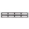 Panduit DP485E88TGY Category-5E 48-Port Flat Punchdown Patch Panel, Black