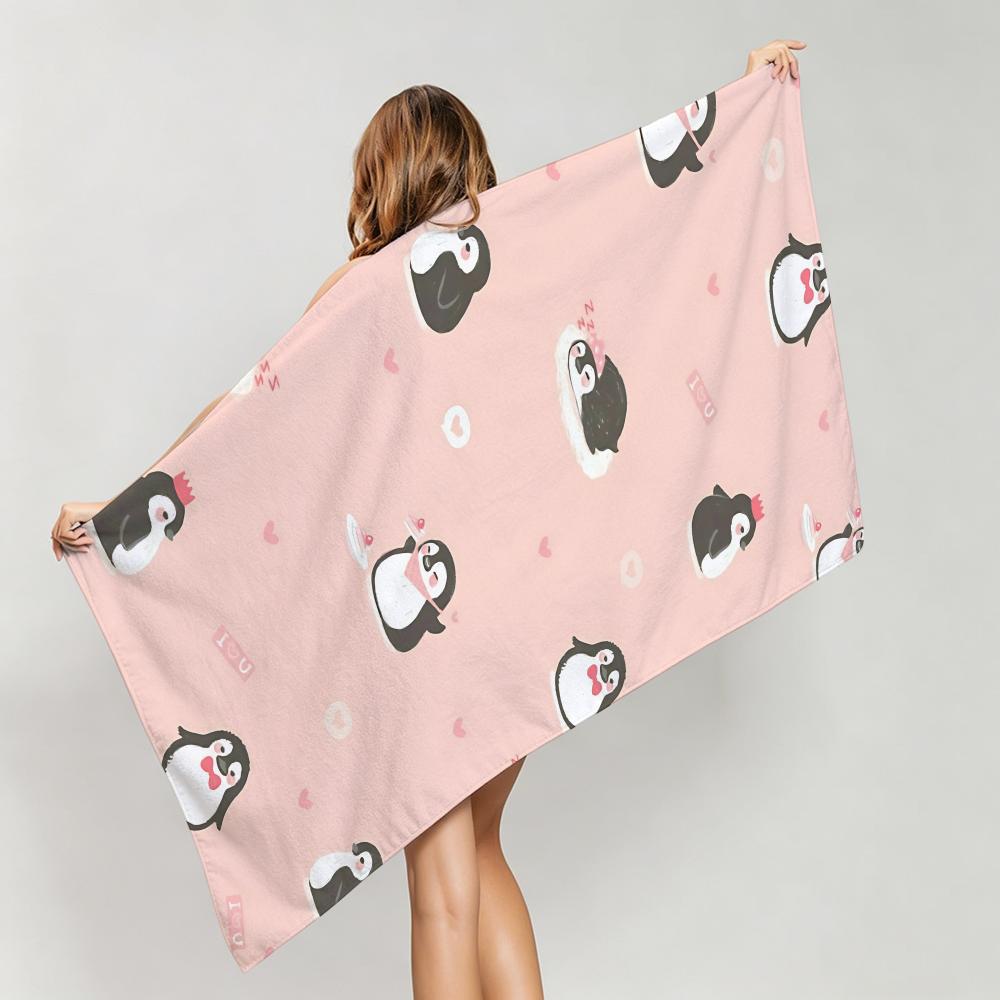Cute P-PinguS Towel Five-Star Hotel Quality Eco-Friendly Ultra Soft Thick Towels & Beach Towels