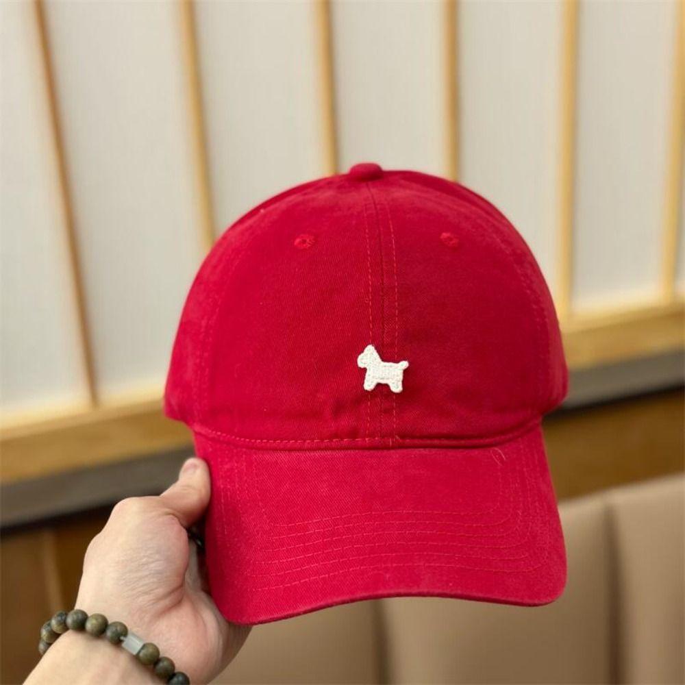 Sunscreen Pony Embroidered Baseball Cap Creative Cotton Baseball Cap Cartoon Baseball Hat  Street