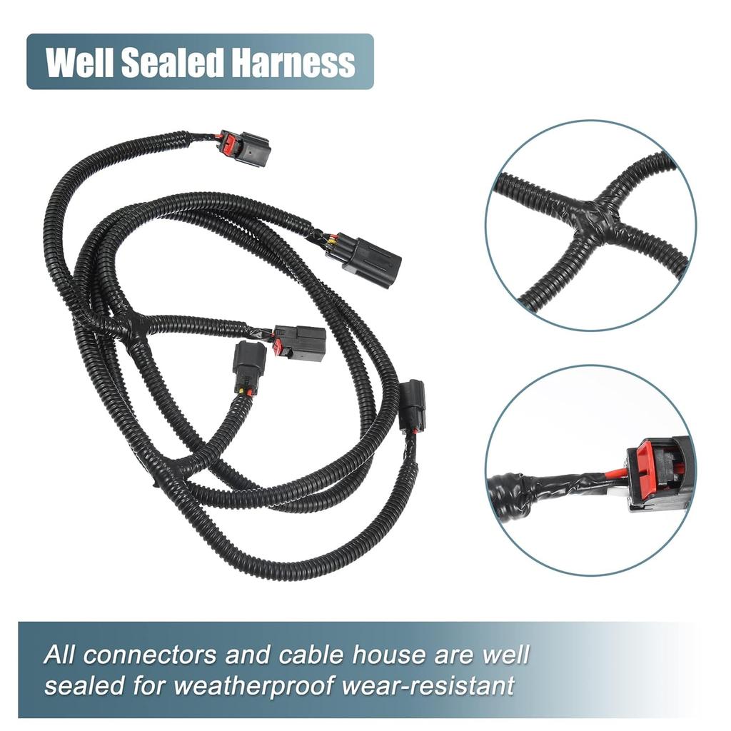 Rear Park Assist Wiring Harness 68031820AA for Dodge for RAM 1500 2009-2020 for Dodge for Ram 2500 3500 10-18 Backup Wiring Jumper Harness with