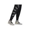 Jordan Flight MVP Logo Print Tapered Knit Joggers Herren Unterteile Schwarz FB7027-010
