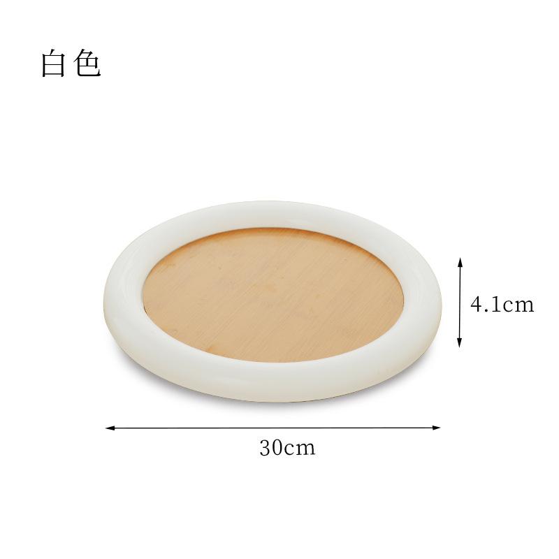 

Japanese-style Rotatable Tray Aromatherapy Small Object Tray Living Room Sundries Desktop Storage Tray Storage Decorative Tray