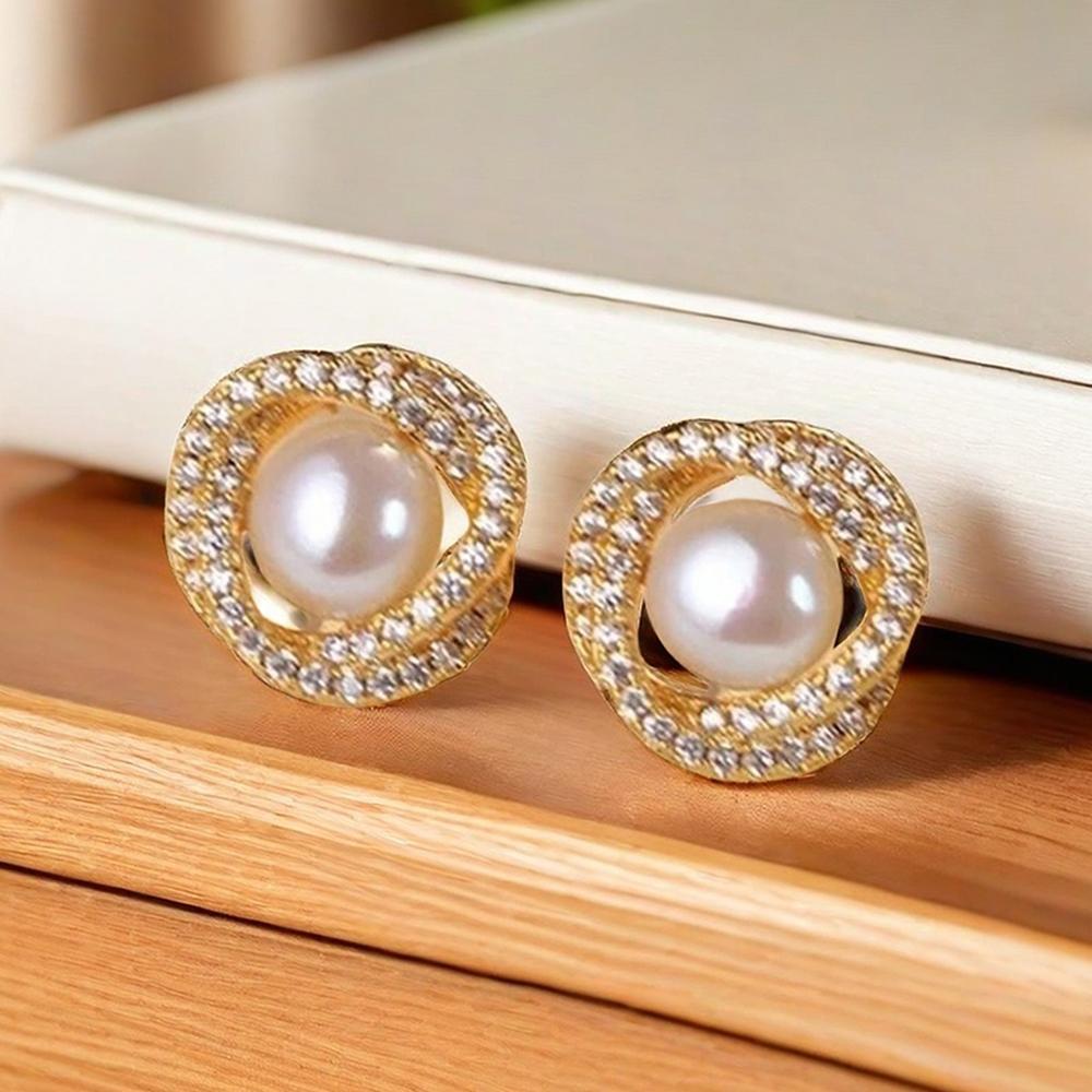 4pcs Rhinestone Zircon Set Including Necklace, Earrings, Ring, Vintage Elegant Necklace Adorned With Faux Zircons In Petals Spri