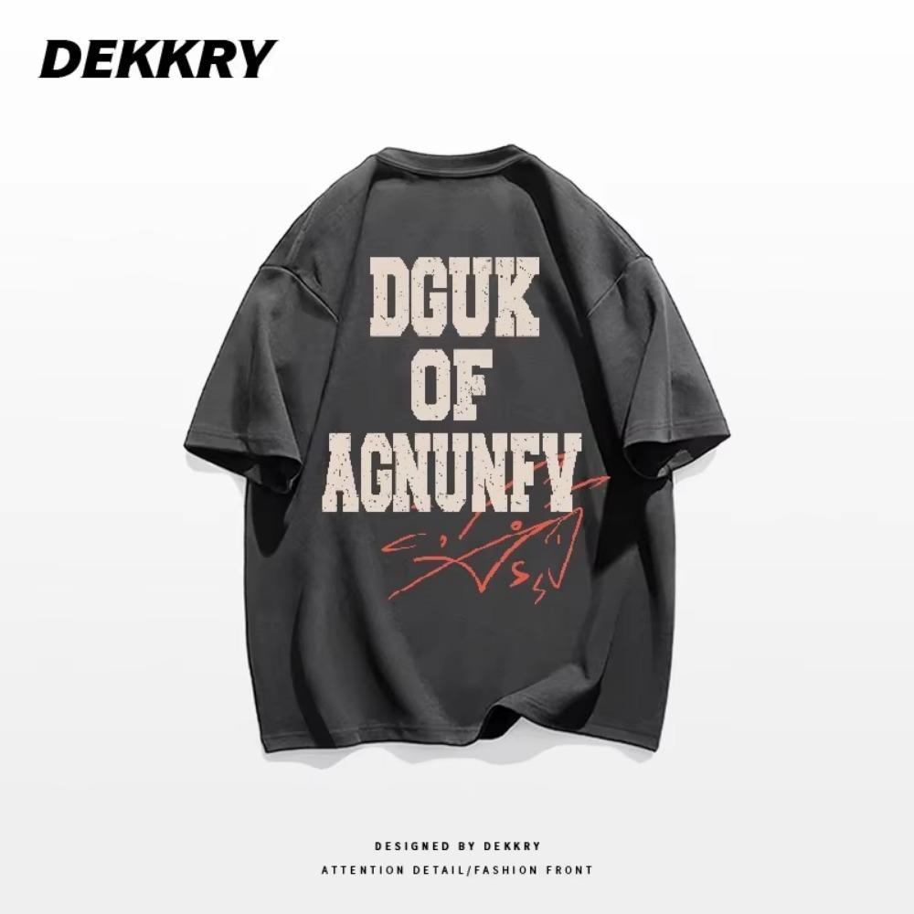 Summer Fashion Heavyweight Retro Men's Skull Head 100% Cotton Printed Round Neck High Quality Casual Fitness Street T-shirt