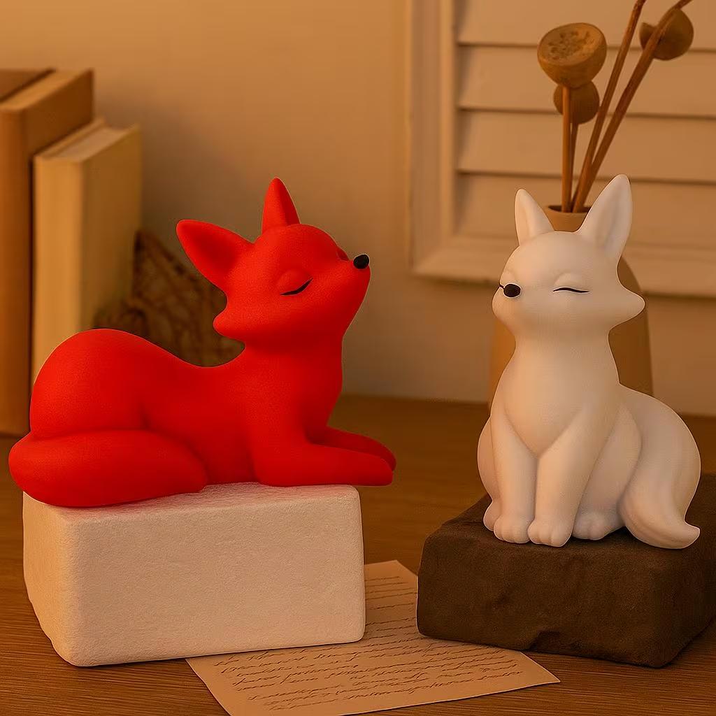 3D Fox Candle Making Kit-DIY Cartoon-Style Mold for Scented Candles&Resin Crafts,Home Desk Decoration,Candle Making Supplies