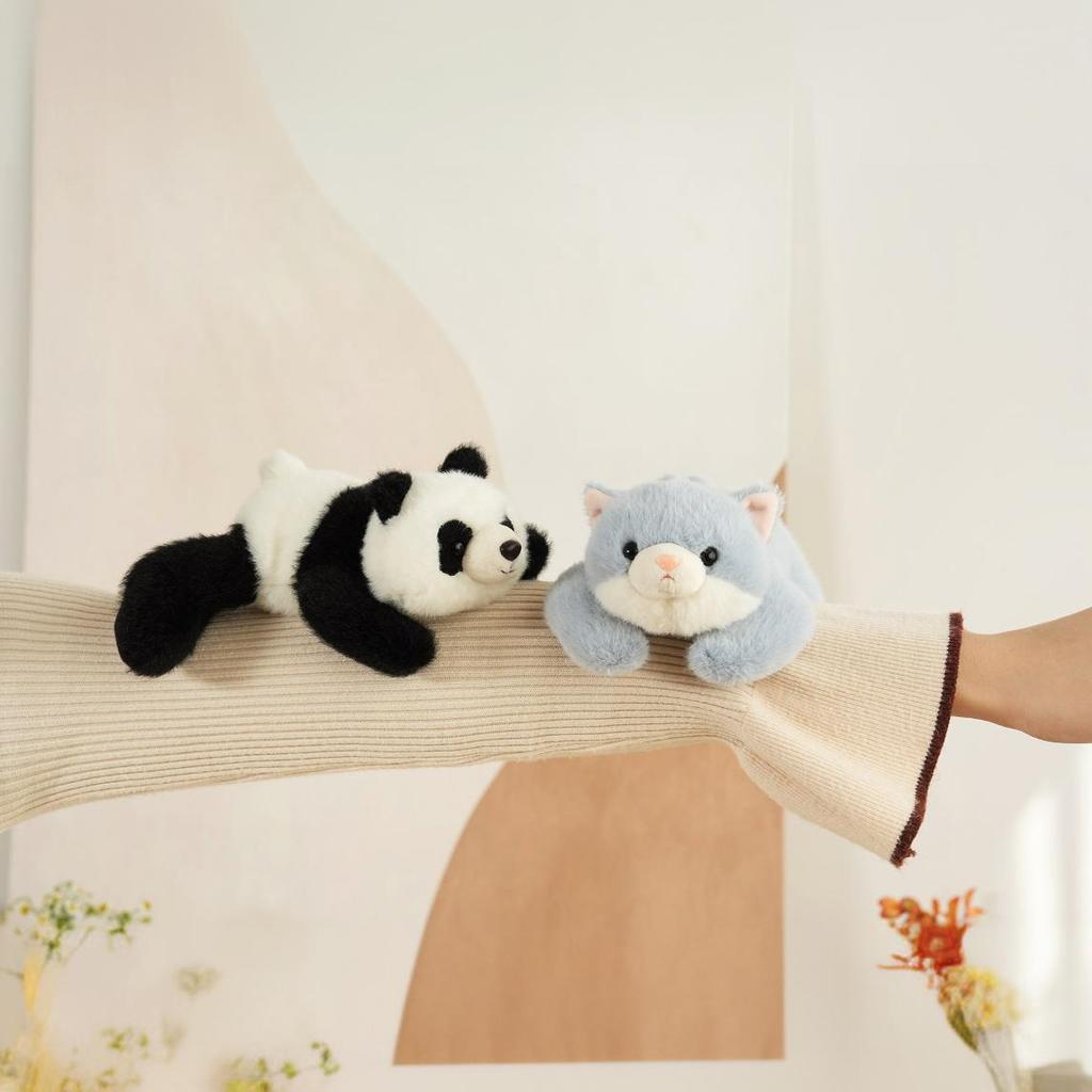 Cartoon Animal Panda Palm Treasure Plush Toy Doll Lying Arm Lying Sloth Doll Wrist Strap Doll