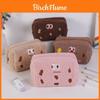 Cute Plush Sandwich Cookie Pencil Case With Large Capacity For Students And Girls