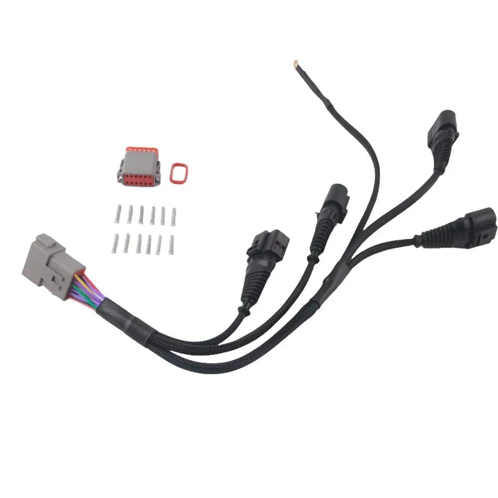 Car Ignition Connector Wire Harness Compatible-for TT A4 1.8T Turbocharged 034-701-0004 06B998018T NP-18WHKIT 0347010004