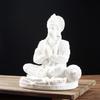Meditating Buddhas Sculpture Resins Hanuman Statue Hindu God of Strength Figurine Spiritual Decors for Home and Office