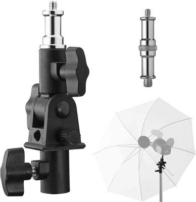 Selens Strobe Screw Compatible with Light Bracket, 180° Rotatable, 1/4-3/8" Adapter, Umbrellas, Stands, Flashes, Softboxes, Etc.