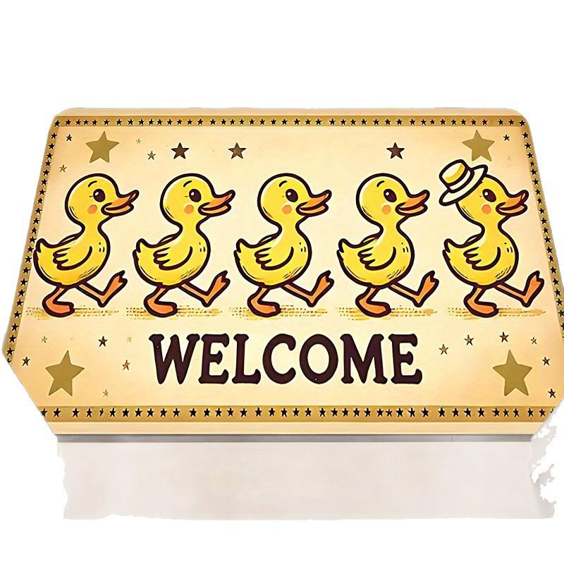 Cute Cartoon Anti-Slip Diatom Mud Bathroom Mat - Water Absorbent Foot Pad for Toilet Door