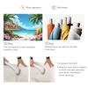 Summer Beach Holiday Party Decoration Backdrop Sunshine Flamingo Ocean Surfboard Portrait Photography Background Props Banner