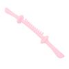 Bendable Muscle Stick Soft TPR Non Slip Long Handle Roller Massage Stick for Legs Arms Pink