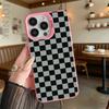 Black and Gray Checkerboard Phone Case for Redmi Note 15 14 13 12 11 10 9 Pro Plus Anti-Scratch Premium Hard Cover
