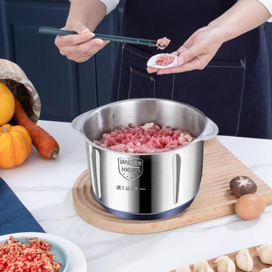 5L Electric Meat Grinder Meat Mincer with Sharp Blades 5 Speeds Low Noise Vegetable Meat Chopper Multifunctional Food Processor