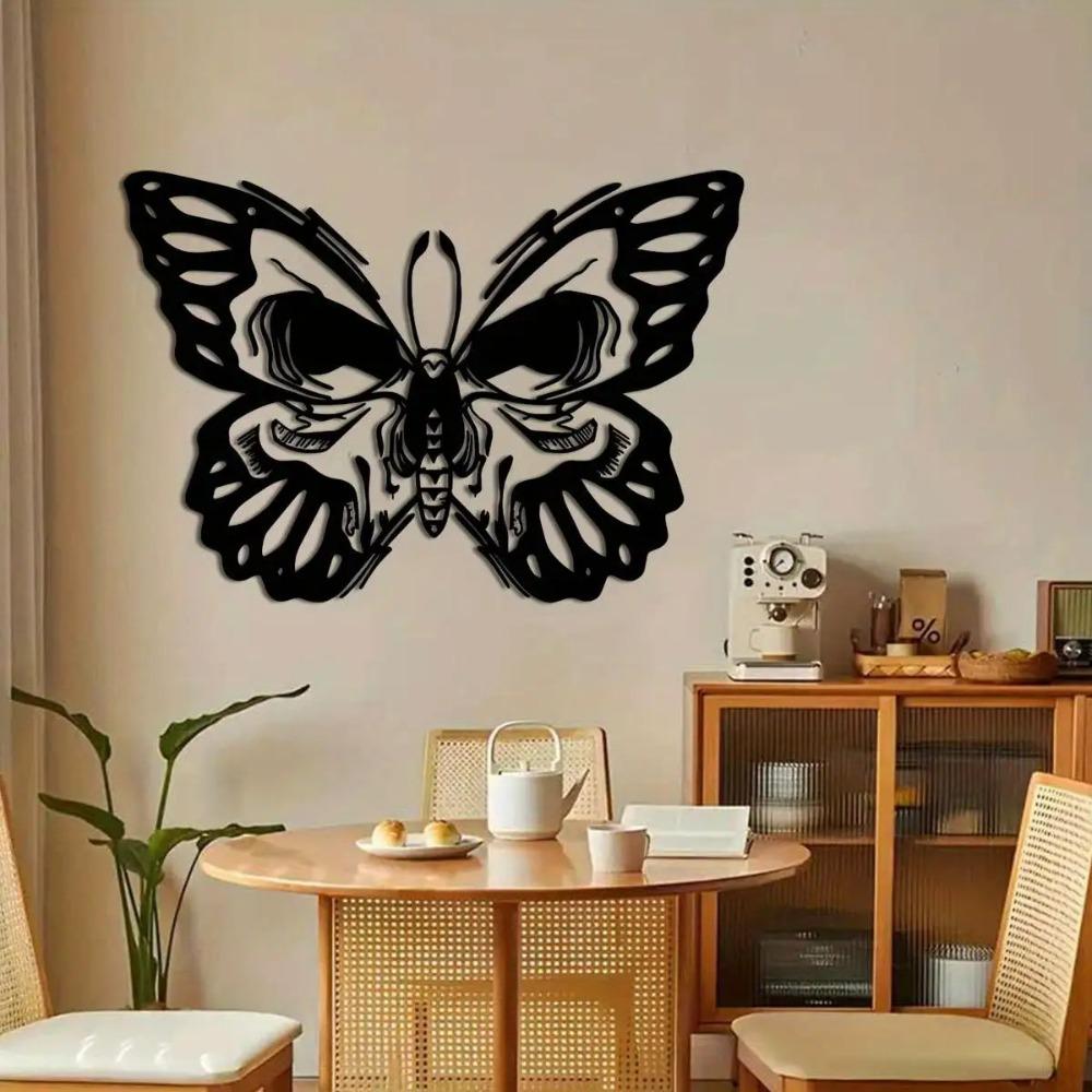 Charming Metal Butterfly Wall Art Indoor Outdoor Garden Terrace Balcony Decor