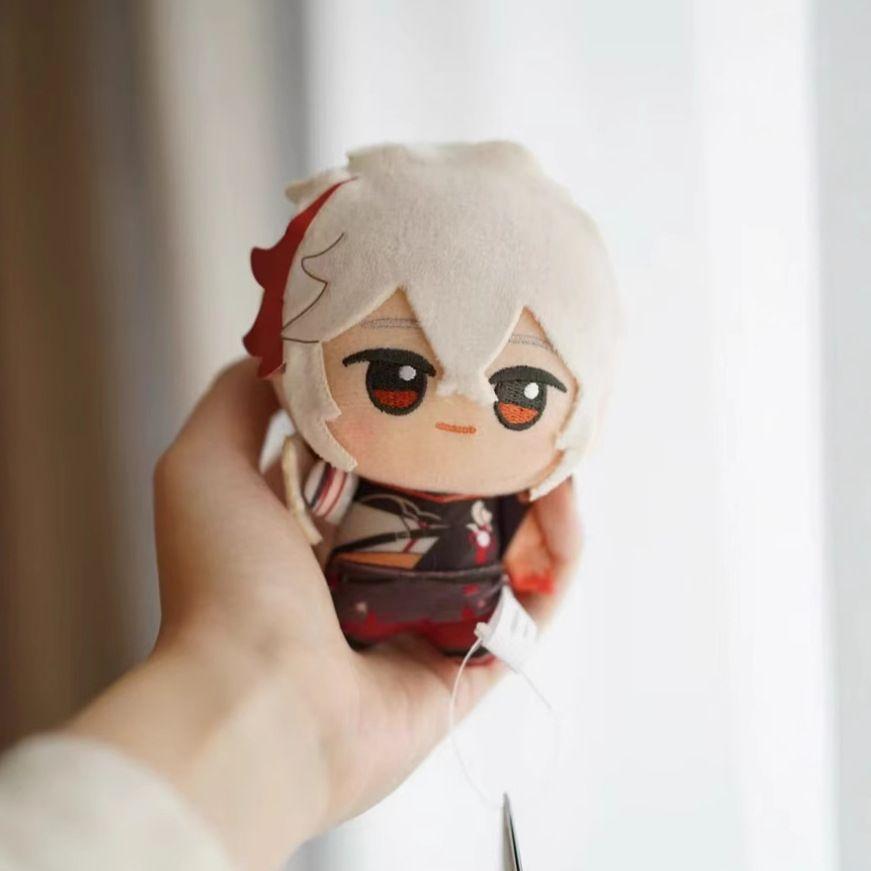Spiel Genshin Impact Wanderer Furina Cosplay 10cm Plüschtier Mini Baumwollpuppe Raiden Shogun Zhongli Kawaii Anhänger Schlüsselanhänger Geschenk 10CM