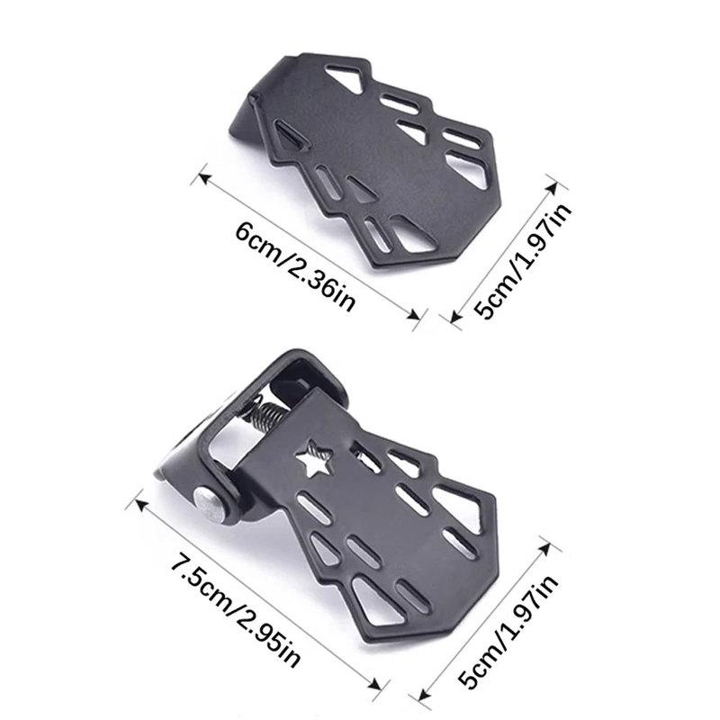 2Pcs MTB Rear Seat Footrest Mounted On Back Wheel Bike Pedals Folding Footboard Cycling Accessories Non-slip Bicycle Pedals