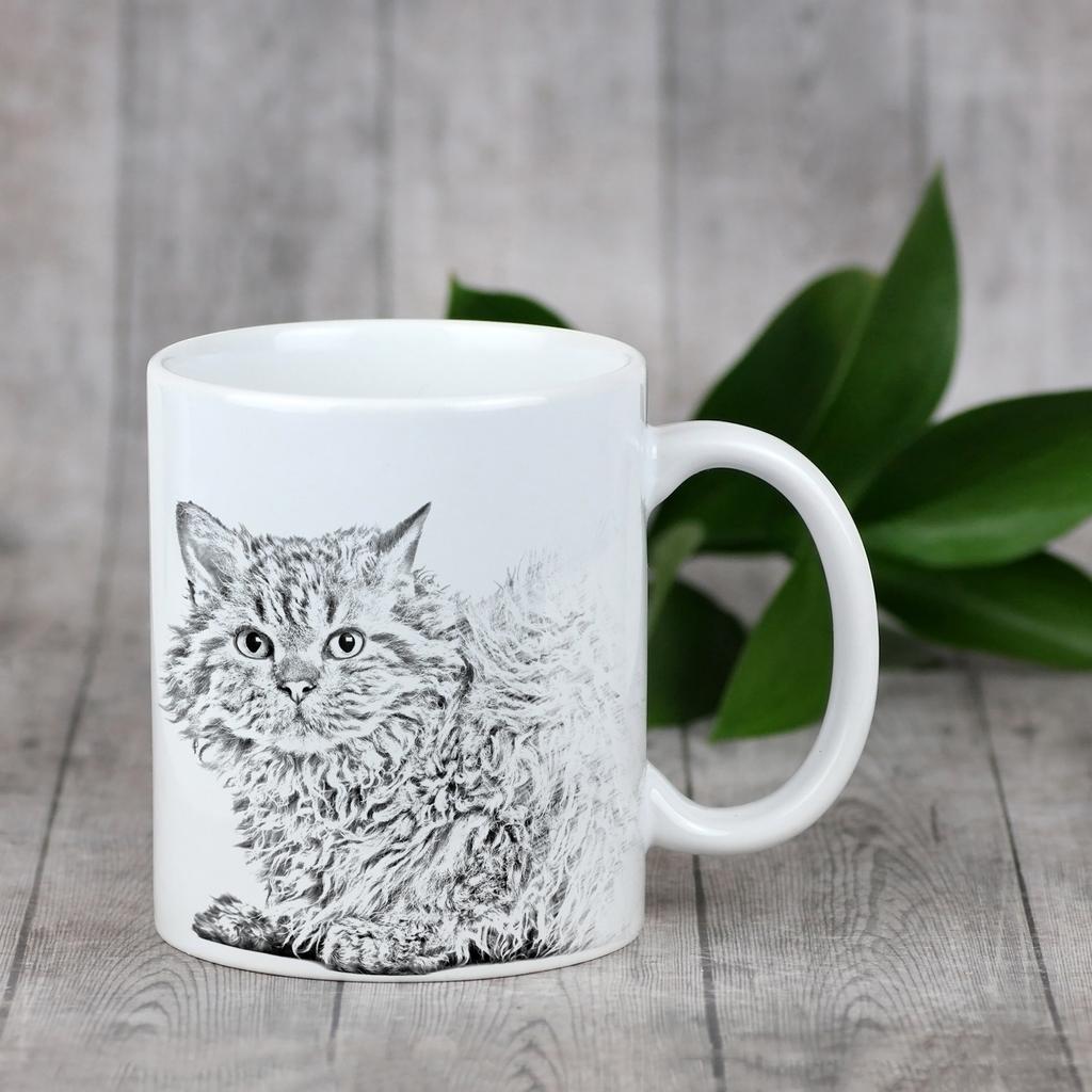Selkirk Rex Cat I - Cup with a Cat, Cute Cup with Graphics, a Gift with Your Photo from the Art-Dog Brand