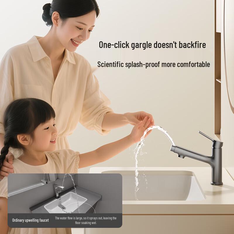 ARROW Gunmetal Grey Pull-Out Basin Faucet