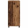Mobile Cabinet with Rustic Wood Effect 55 X 40 X 91 Cm Engineered Wood