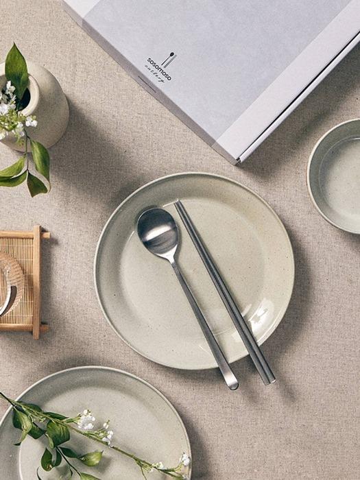 

sosomoso elegant all-stainless steel 5-person spoon and cutlery set single