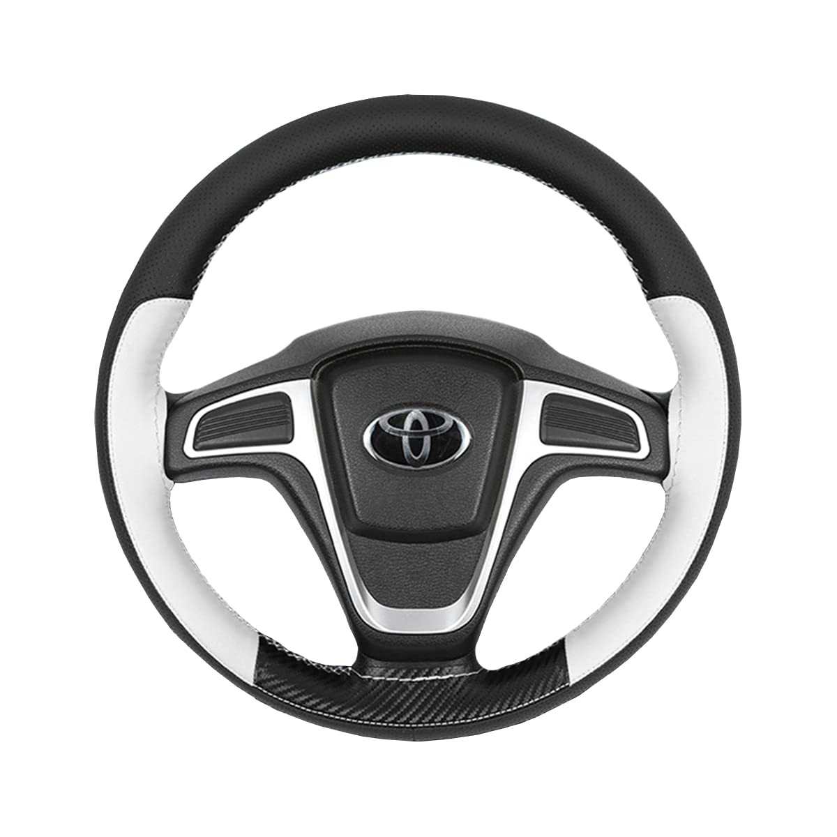 

Рулевое колесо Автомобильный руль Кожаный плетеный подходит для легких стандартных маленьких рулей 37 38 см [MKMC] Чехол, Чехол, Материал, Тип, Автомобили, Автомобили, белый