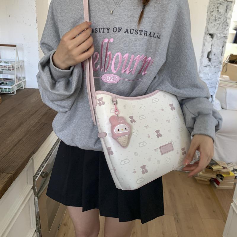 High-end small bag women's new fashion versatile messenger bag shoulder underarm bucket bag