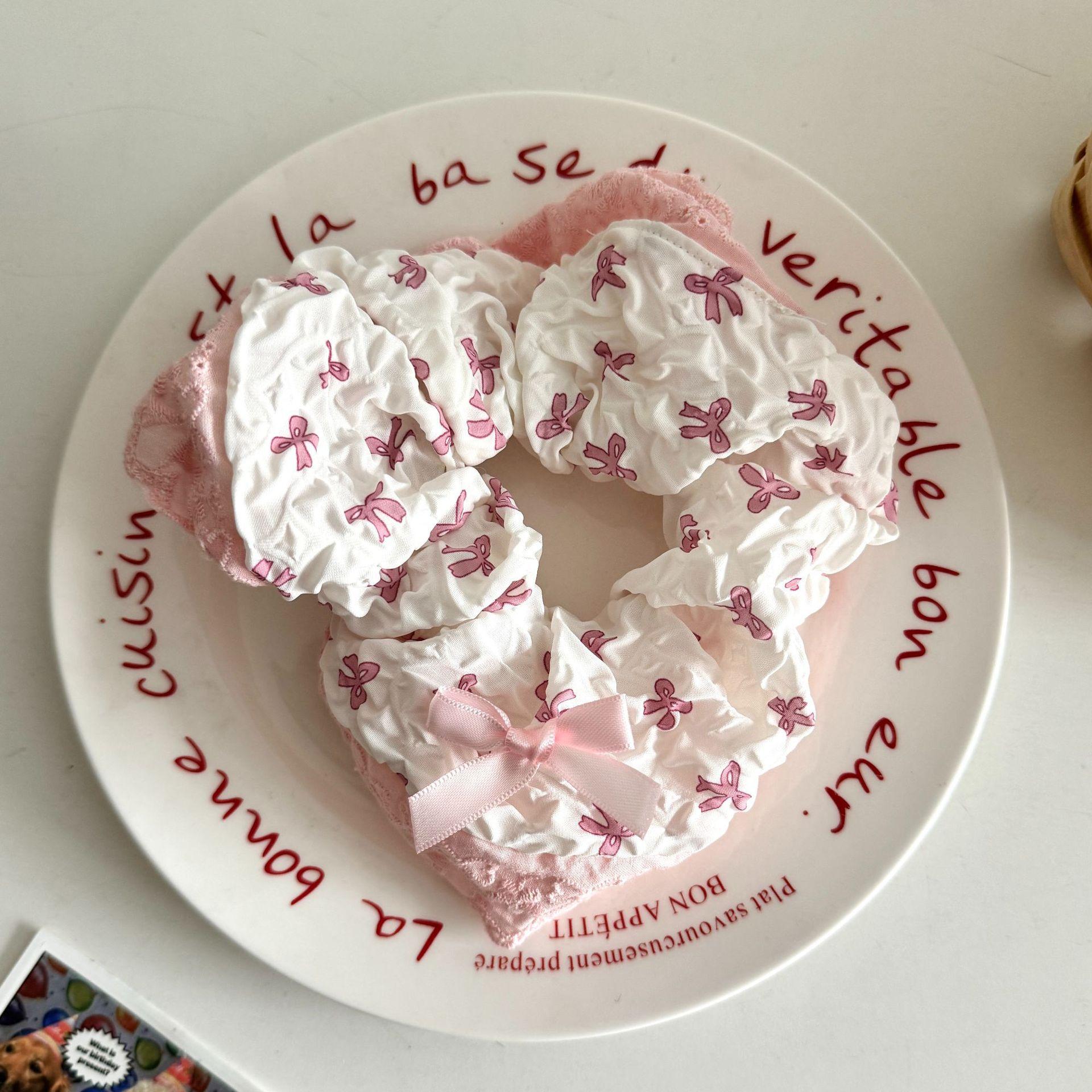 

Тканевая резинка для волос с бантом для женщин, милая кружевная резинка для волос, модная резинка для волос для девочки, не повреждающая волосы