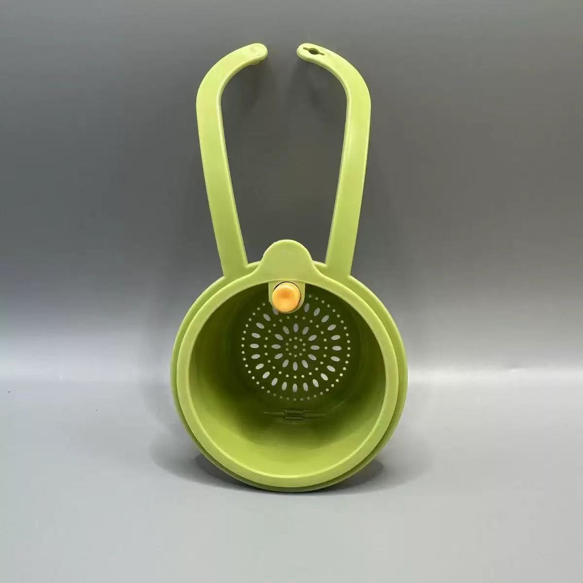 

Press-Type Drain Basket: Food Strainer & Sink Organizer, Multi-Functional for Kitchen & Bathroom Use Other зелёный