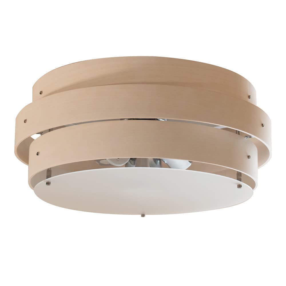 

Ampoule Avaros 3C Ceiling Light, 3-Light, Stylish Natural Wood Ceiling Lighting for Living Room, Dining Room, Bedroom, Scandinavian Cafe, Retro