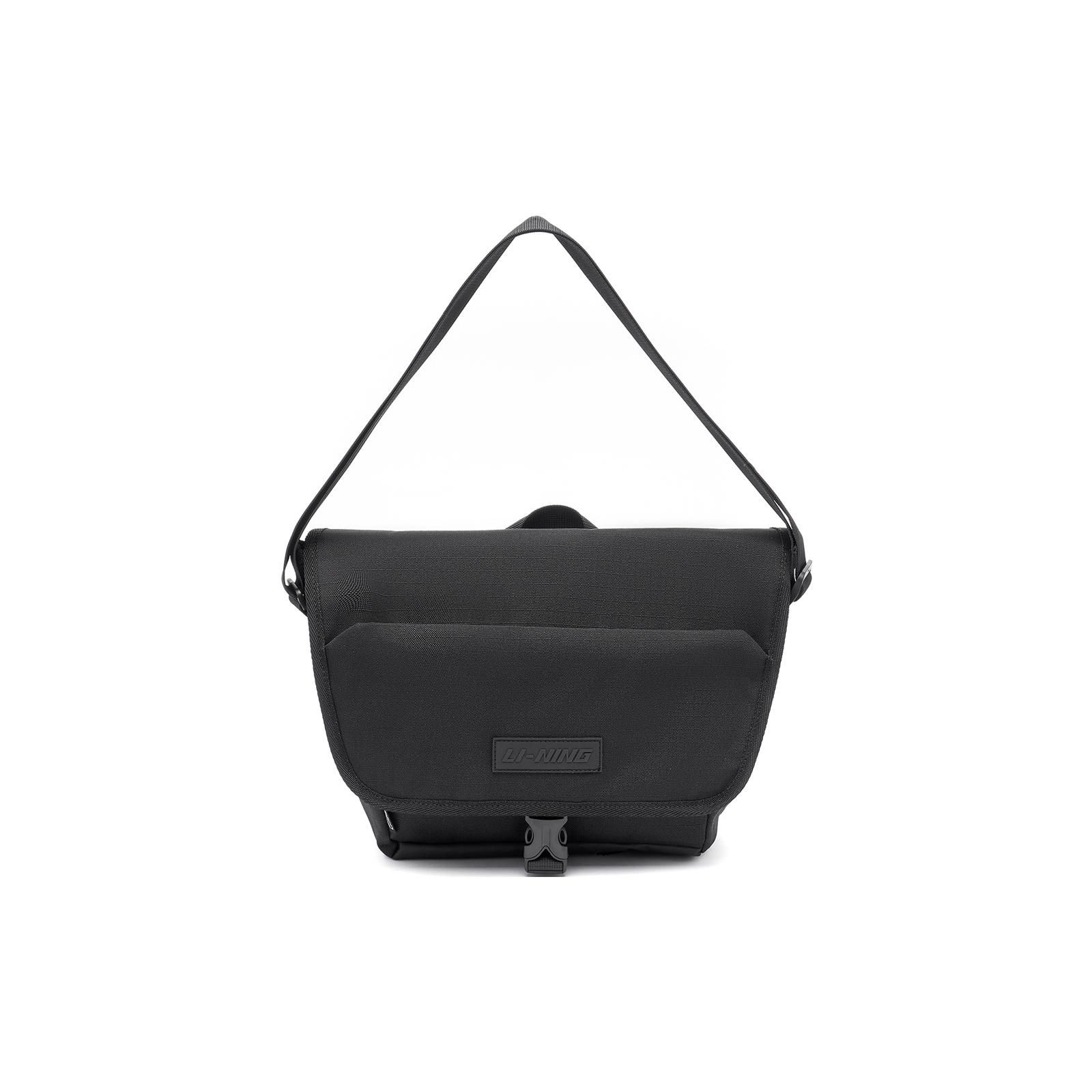 

Li Ning Sports Lifestyle Series Eco-Friendly Adjustable Versatile Fabric Sports Bag Unisex Bags Black ABDT011-1 Black